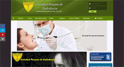 Desktop Screenshot of endodoncia.pe